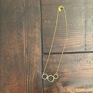 Gold Geometric Circle Necklace